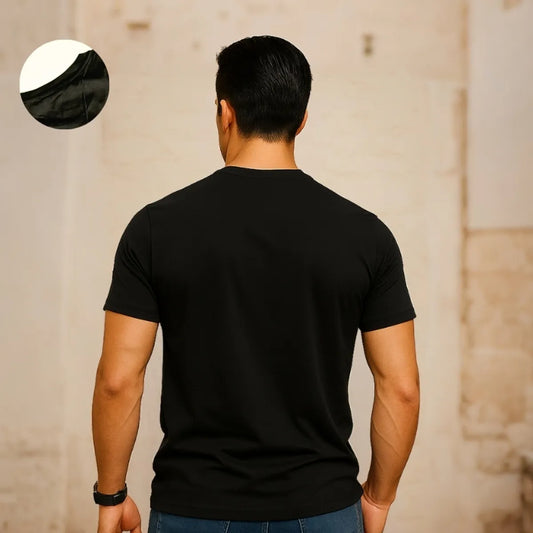 Black Premium 100% Cotton Animal Siroski T-Shirt For Men's